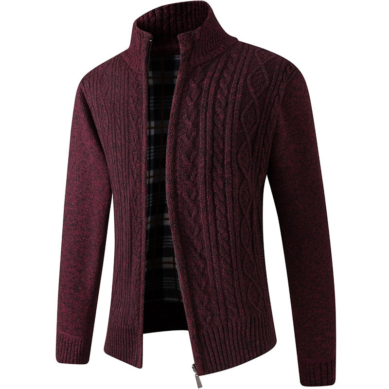 ARTHUR - gilet zippé torsadé pour homme