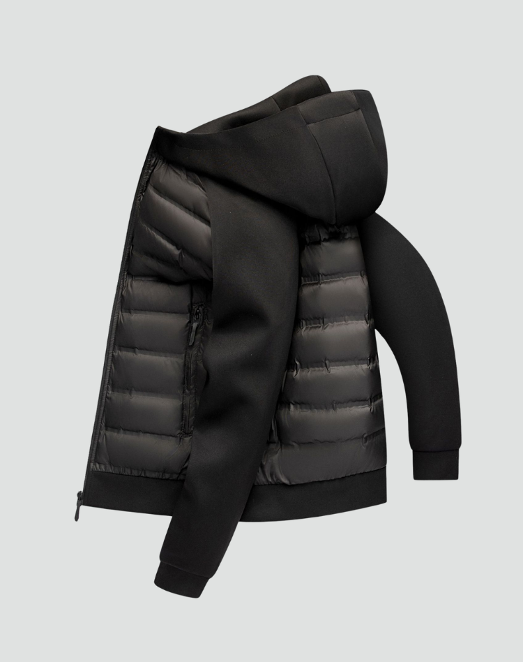 ANSELME - doudoune hybride matelassée à capuchon pour homme