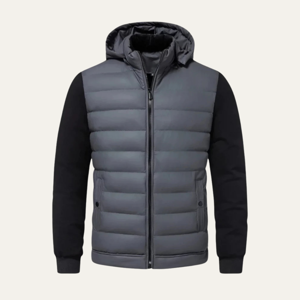 ANSELME - doudoune hybride matelassée à capuchon pour homme