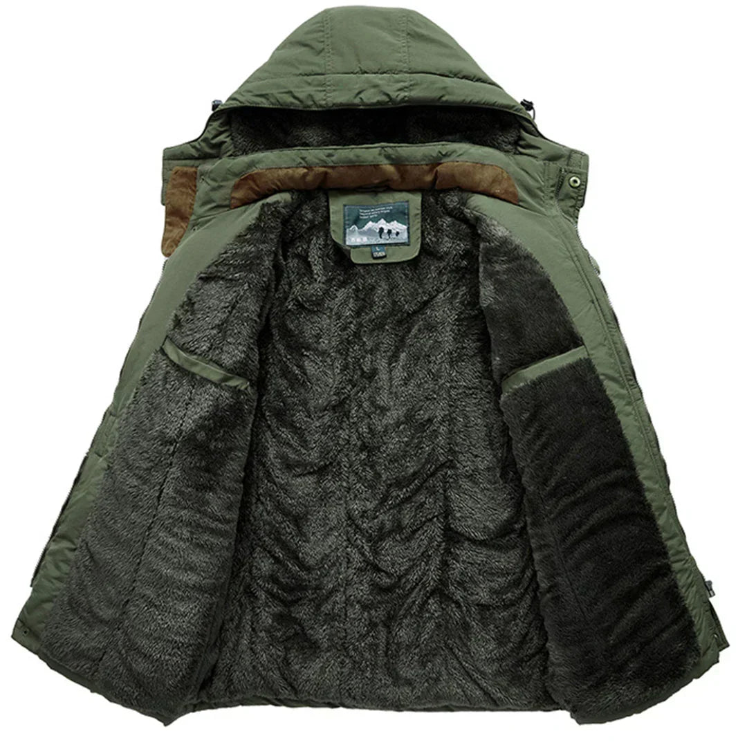 THIBAULT - parka doublée polaire à capuchon pour homme