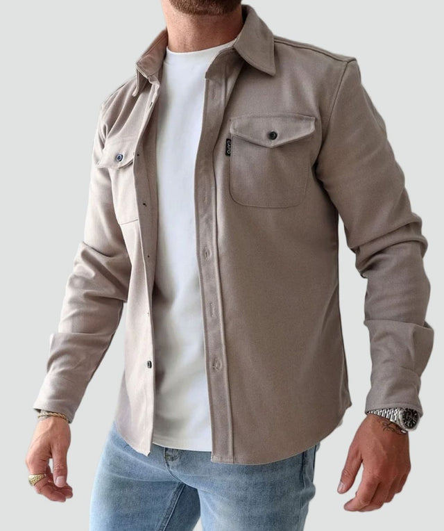 ANTOINE - surchemise boutonnée poches poitrine pour homme