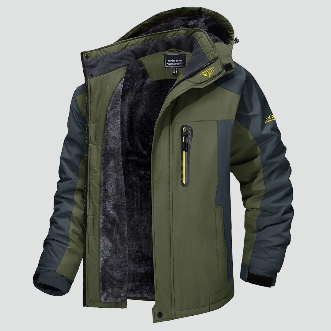 GONTRAN - manteau d'hiver déperlant doublure polaire pour homme