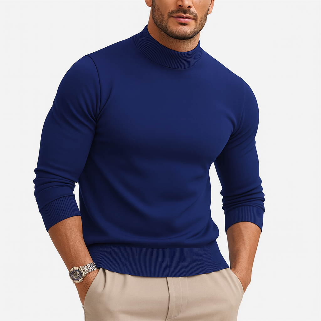 HENRI - pull col roulé fin pour homme