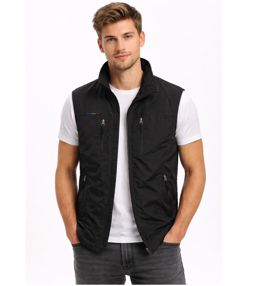 AURÈLE - bodywarmer col montant pour homme