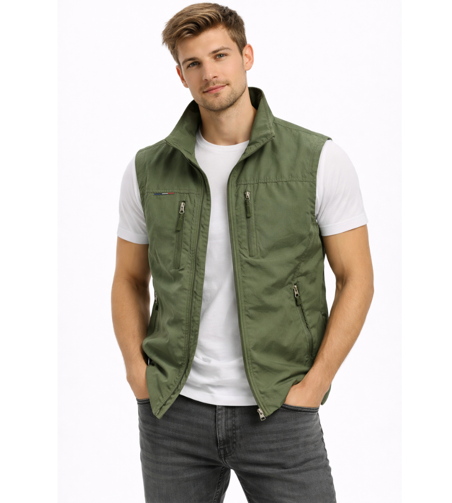 AURÈLE - bodywarmer col montant pour homme