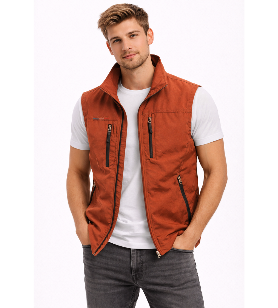 AURÈLE - bodywarmer col montant pour homme