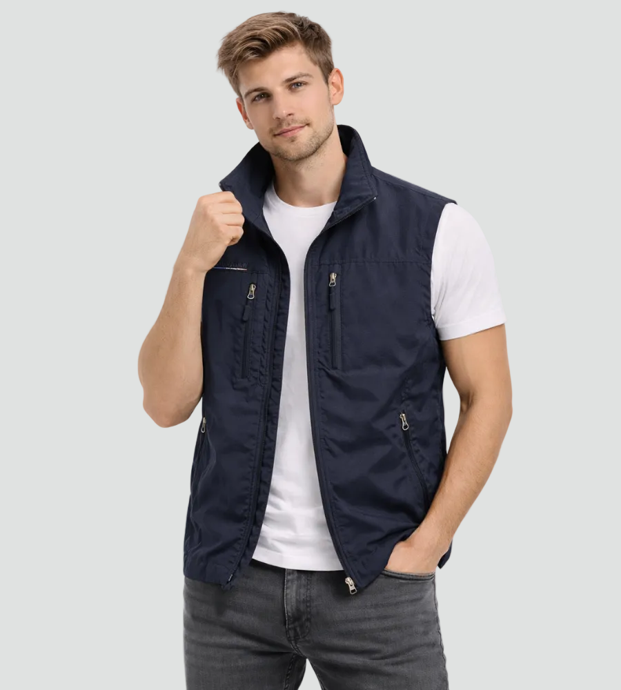 AURÈLE - bodywarmer col montant pour homme
