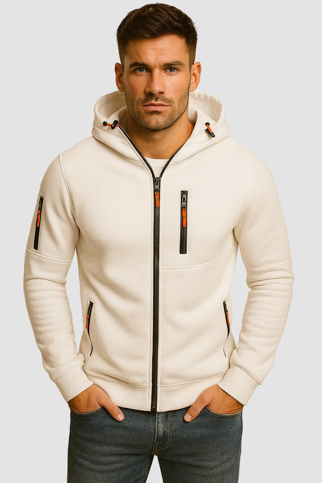 MATHIEU - hoodie zippé à capuche pour homme