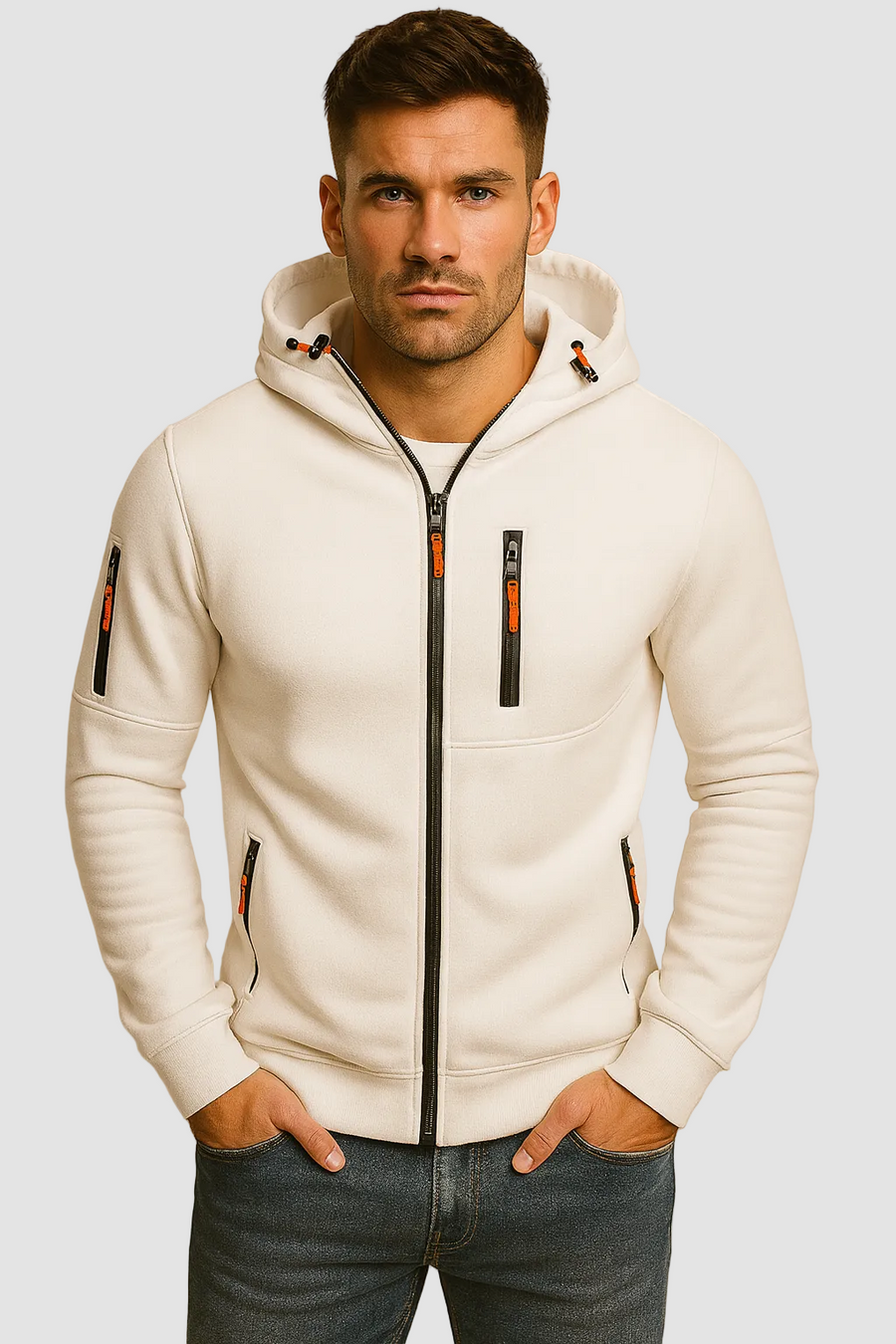 MATHIEU - hoodie zippé à capuche pour homme