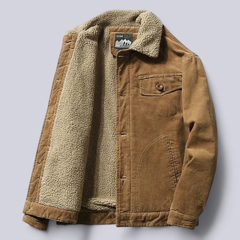 BAUDOUIN - manteau d'hiver doublé polaire pour homme