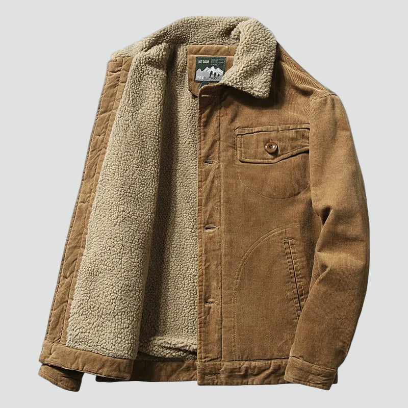 BAUDOUIN - manteau d'hiver doublé polaire pour homme