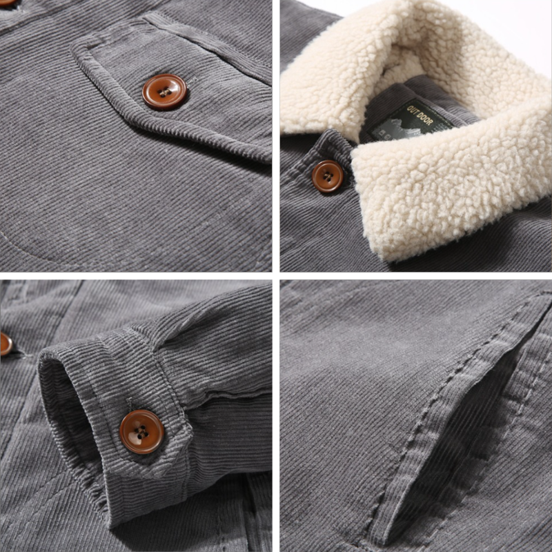 BAUDOUIN - manteau d'hiver doublé polaire pour homme