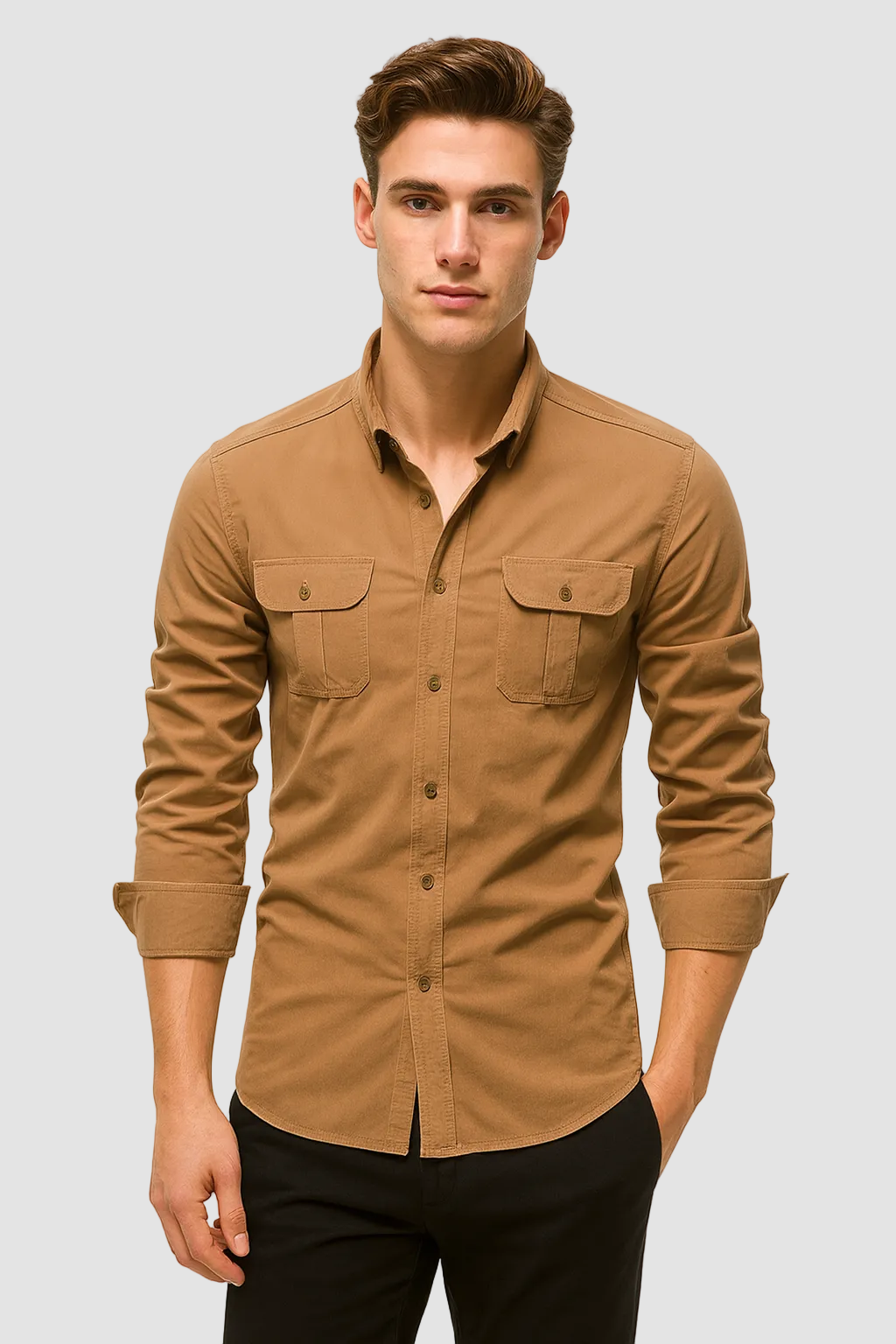 GUILLAUME - chemise deux poches poitrine pour homme