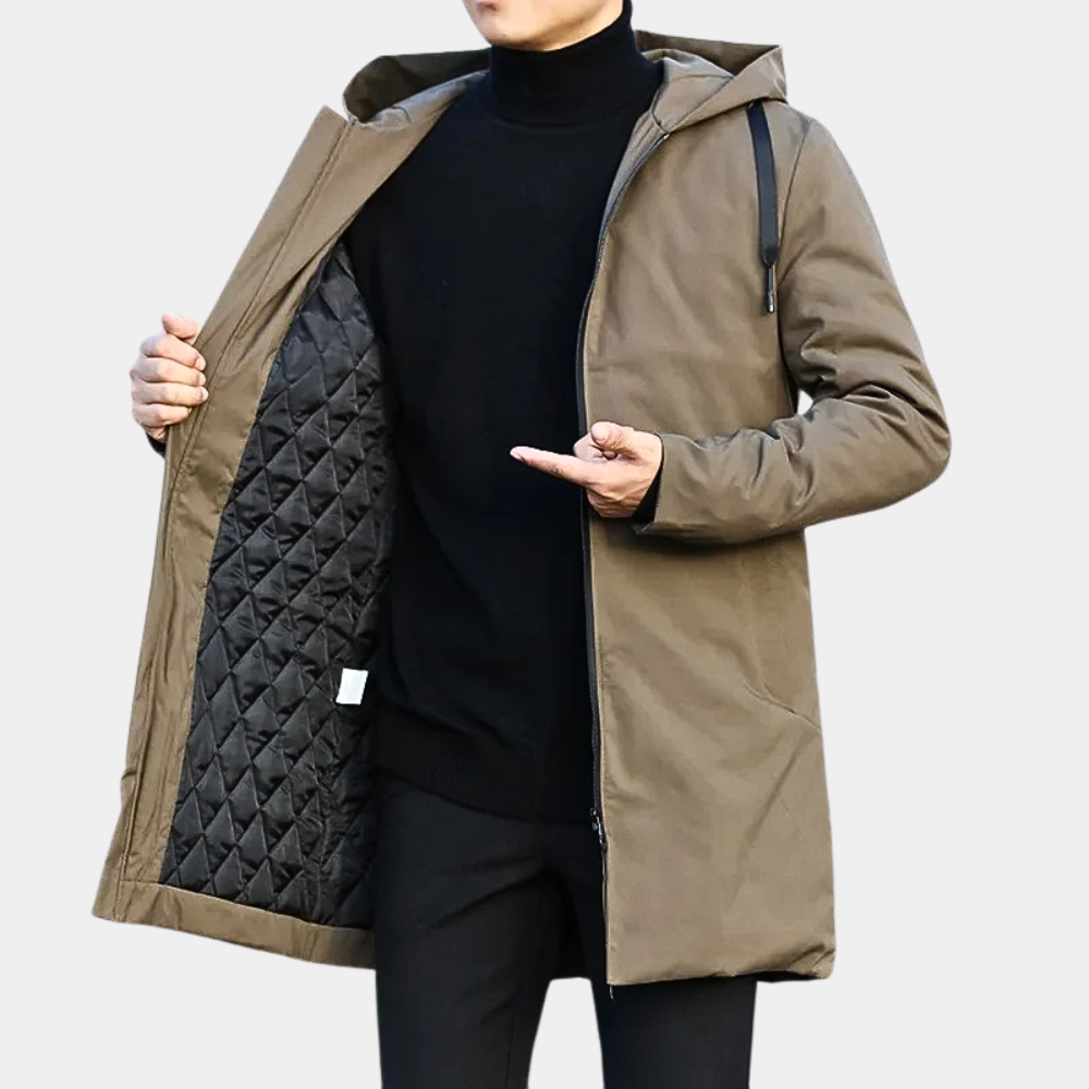 AYMERIC - imperméable doublé chaud pour homme