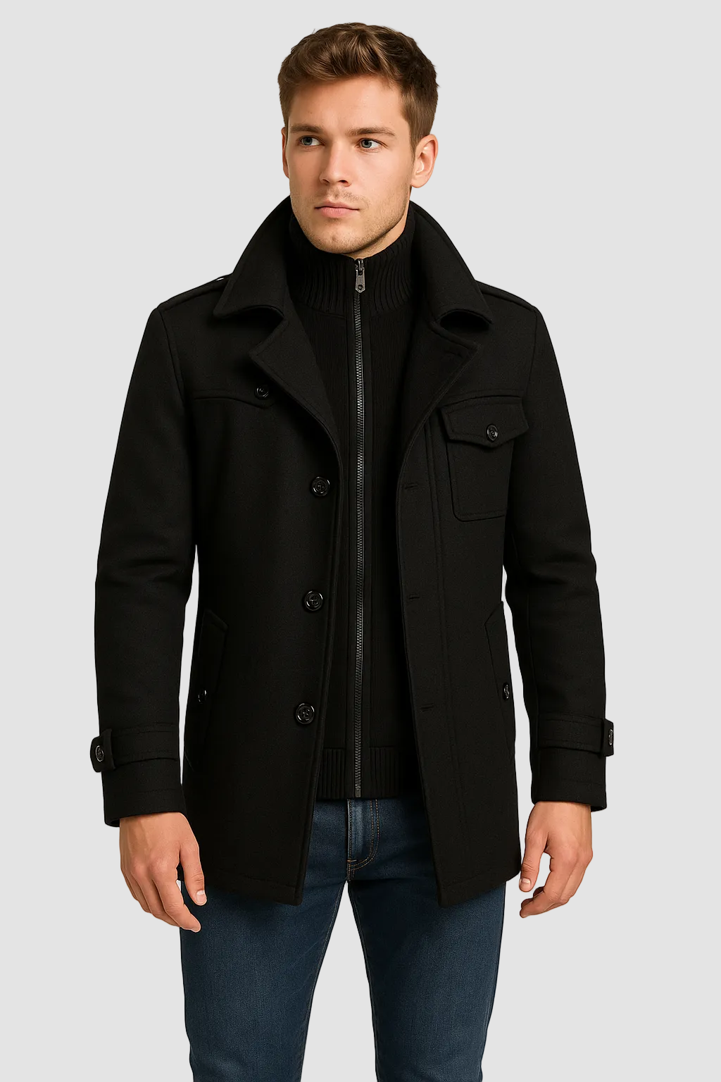 QUENTIN - manteau d'hiver doublure thermique pour homme