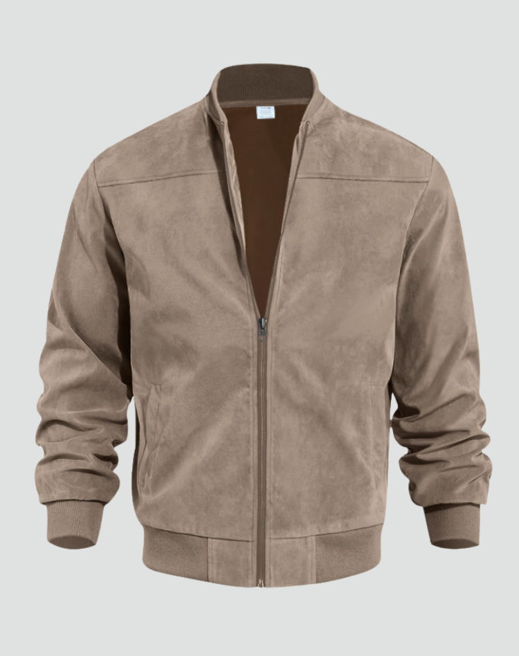 FIRMIN - bomber slim fit façon suède pour homme