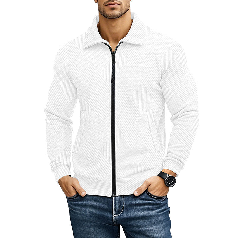 CHARLES - gilet zippé maille côtelée pour homme