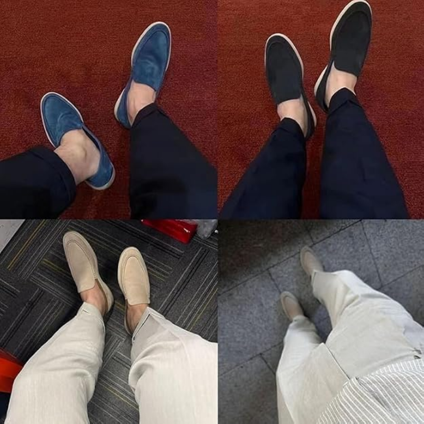CLOVIS - mocassins en cuir à enfiler pour homme