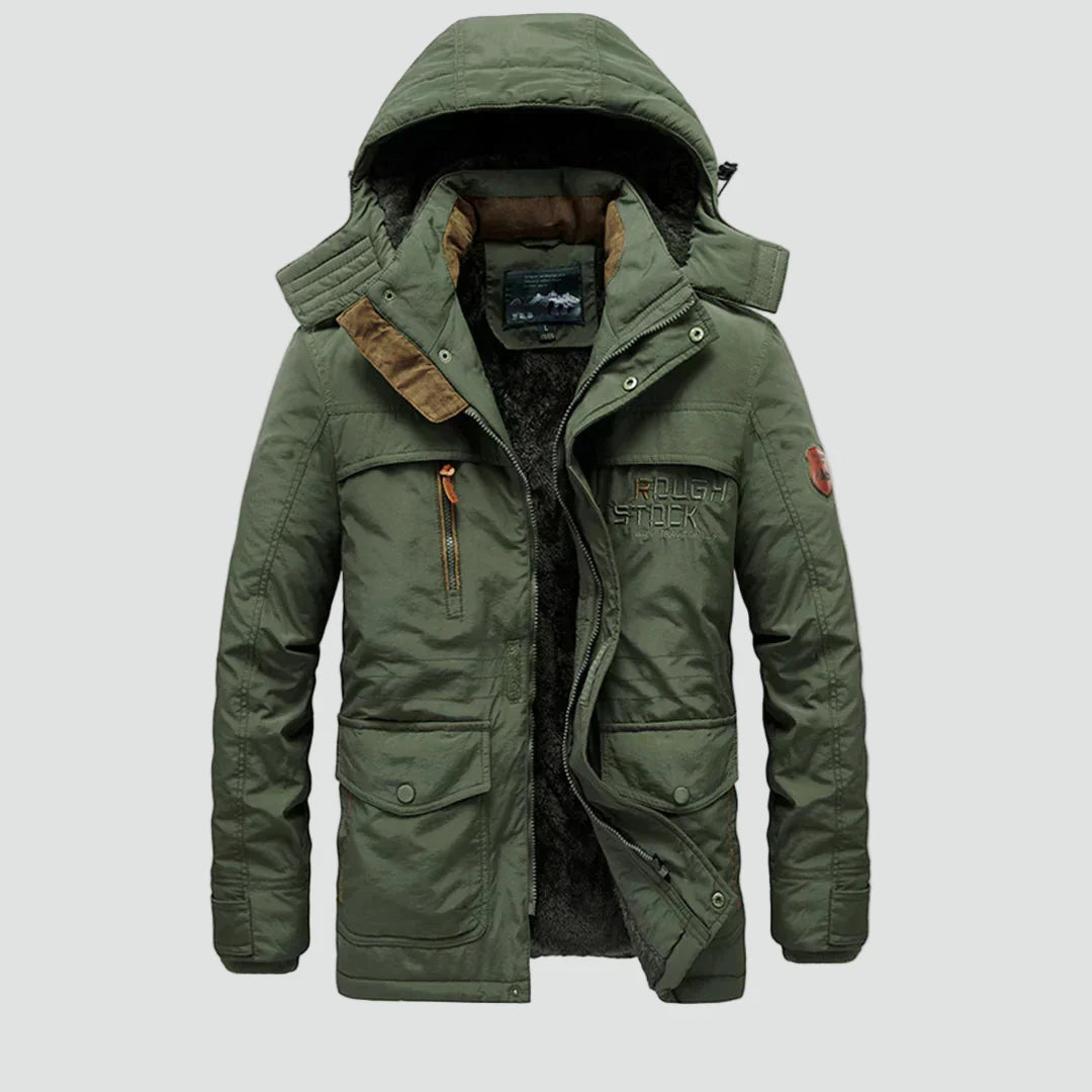 THIBAULT - parka doublée polaire à capuchon pour homme