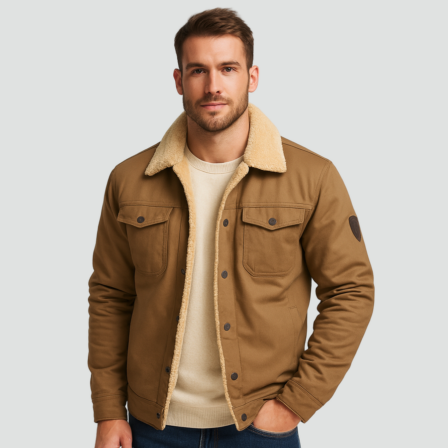 RÉGIS - manteau d'hiver doublure teddy pour homme
