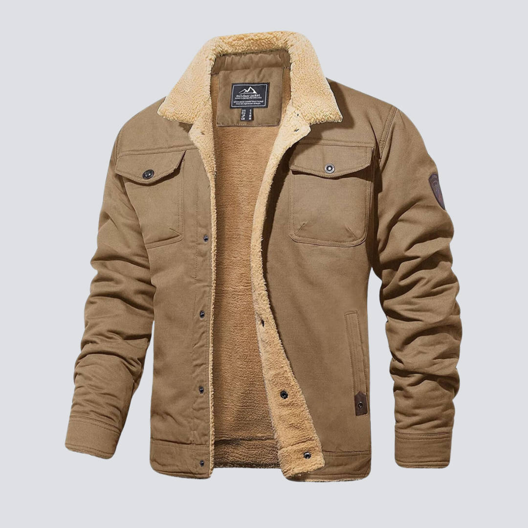 RÉGIS - manteau d'hiver doublure teddy pour homme