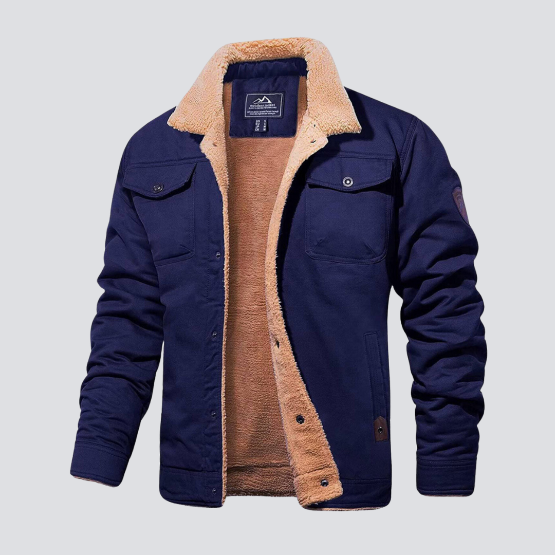 RÉGIS - manteau d'hiver doublure teddy pour homme