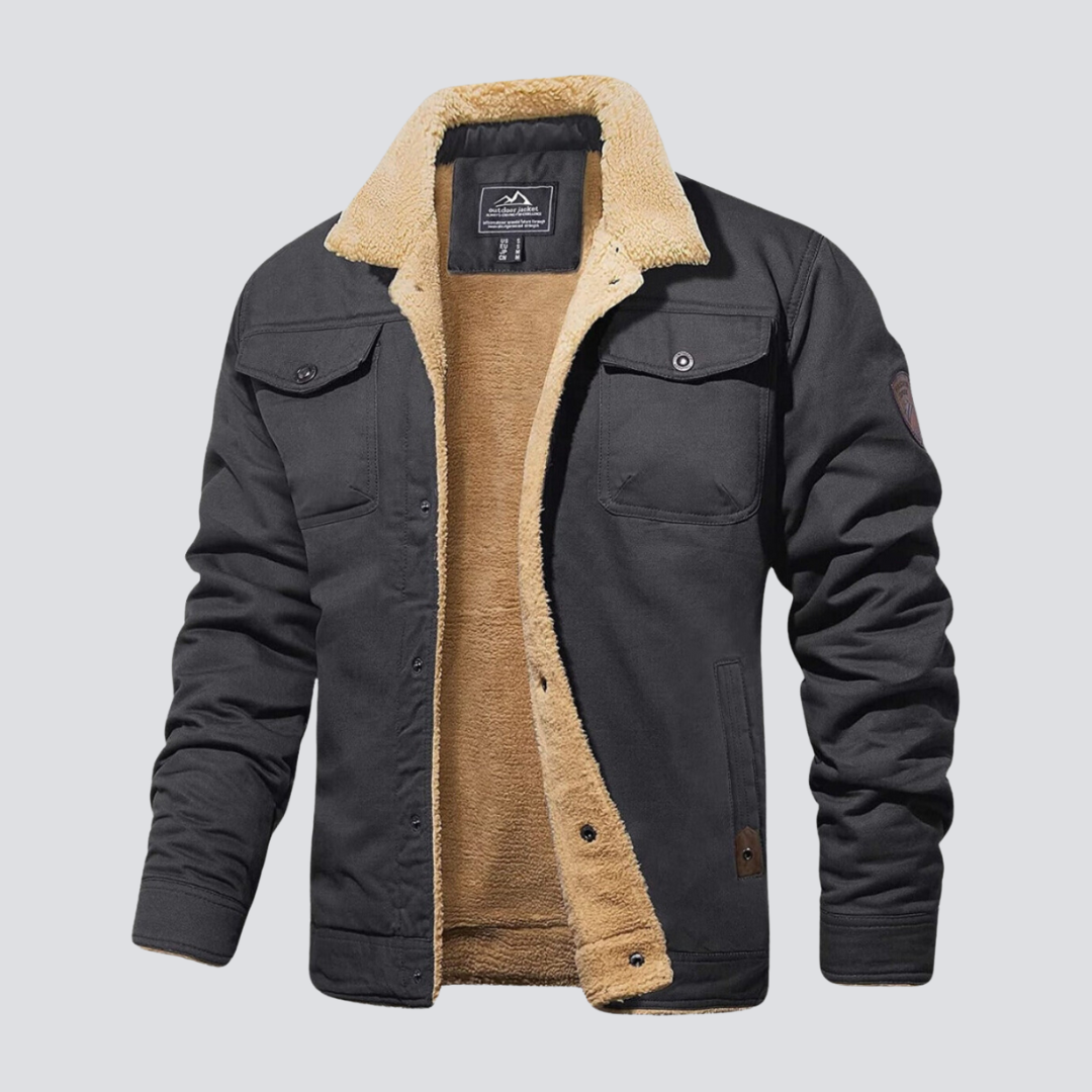RÉGIS - manteau d'hiver doublure teddy pour homme
