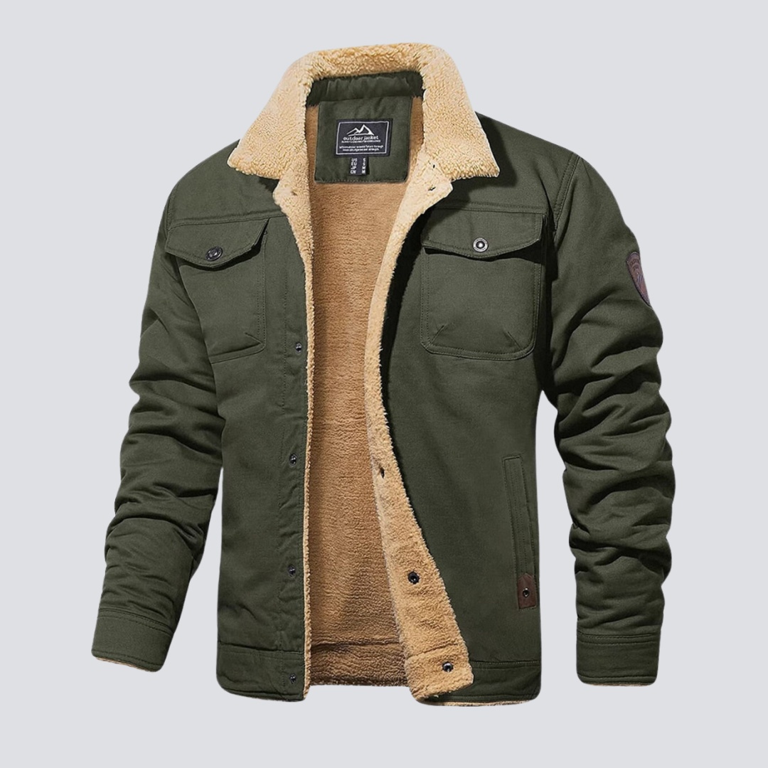 RÉGIS - manteau d'hiver doublure teddy pour homme