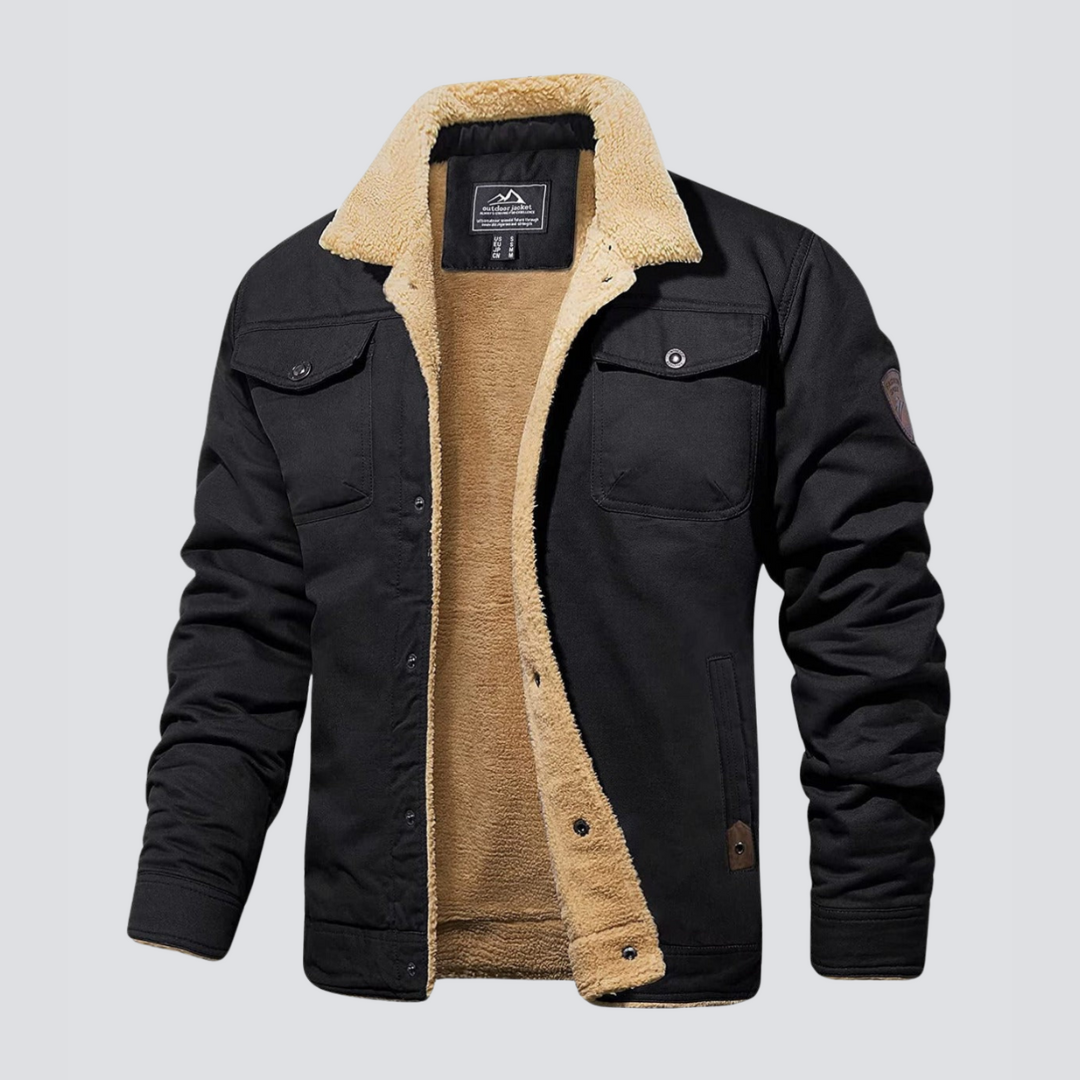 RÉGIS - manteau d'hiver doublure teddy pour homme