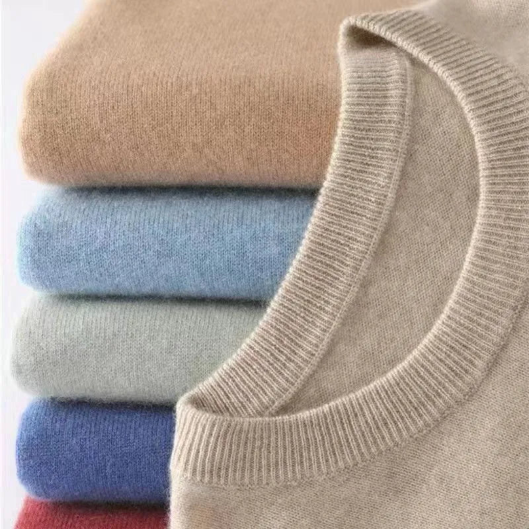 LOUIS - pull col rond classique pour homme