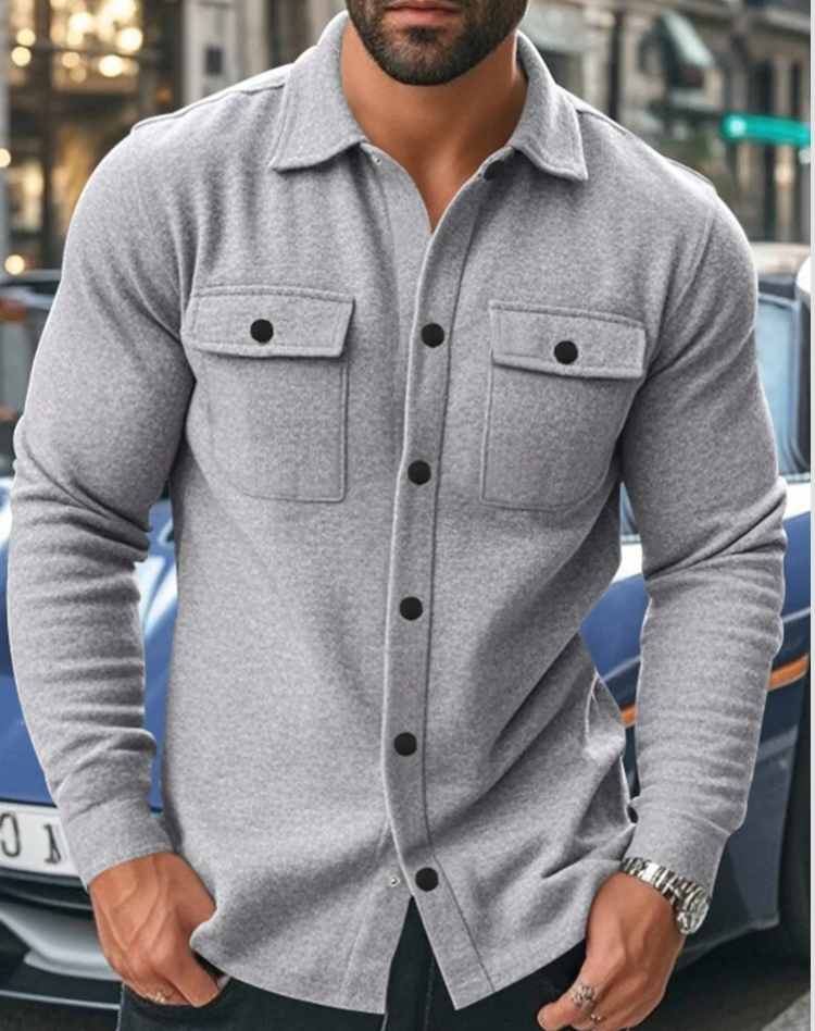 ÉMILE - surchemise doublée poches poitrine pour homme