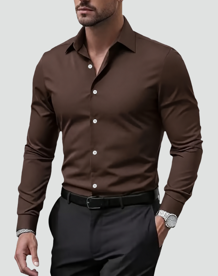 BASTIEN - chemise oversized col pointe pour homme