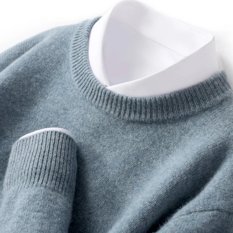 PAUL - pull col rond fine maille pour homme