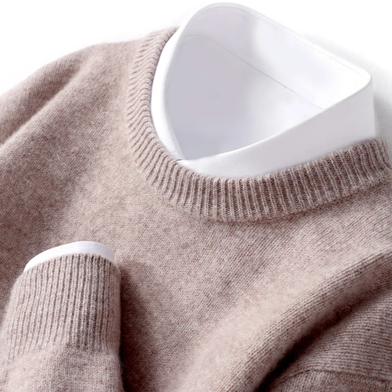 PAUL - pull col rond fine maille pour homme