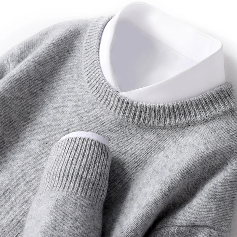 PAUL - pull col rond fine maille pour homme