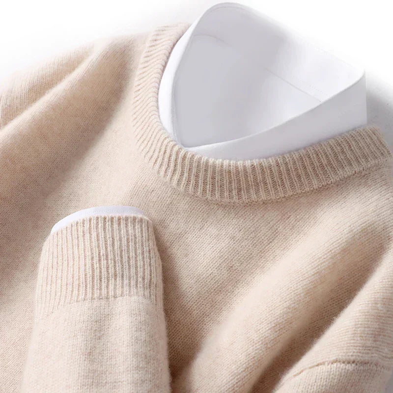 PAUL - pull col rond fine maille pour homme