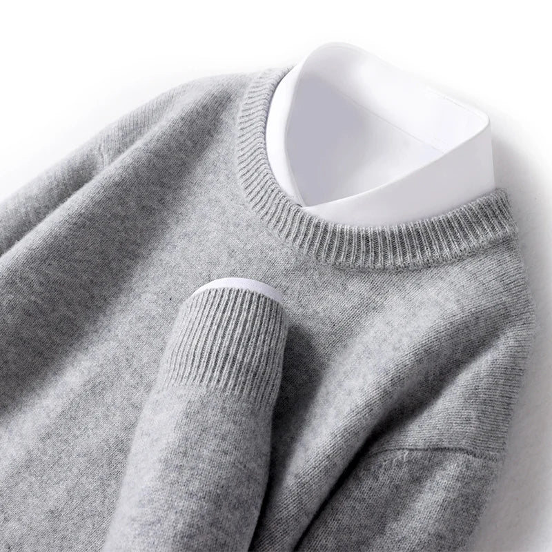 PAUL - pull col rond fine maille pour homme