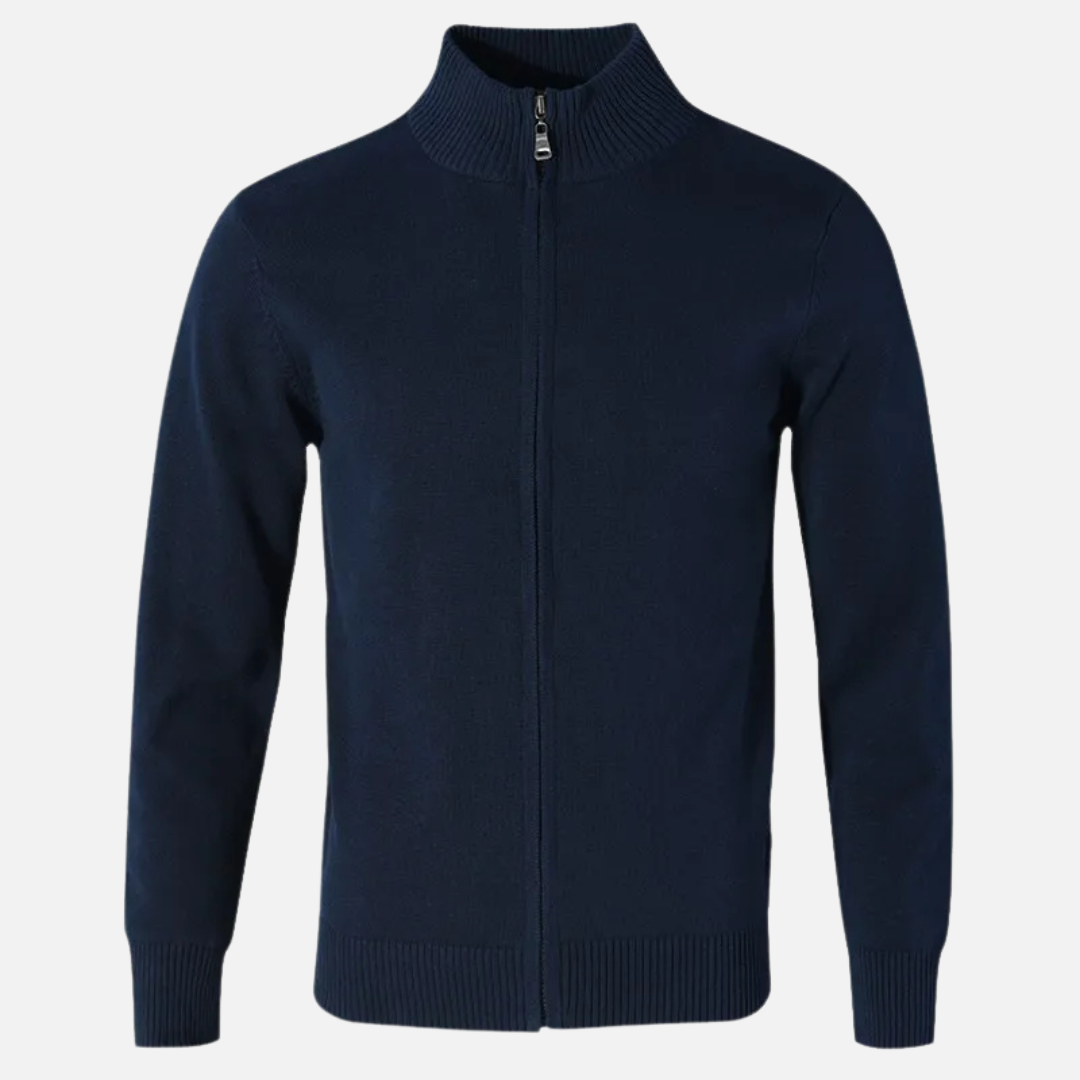PIERRE - gilet zippé col montant pour homme