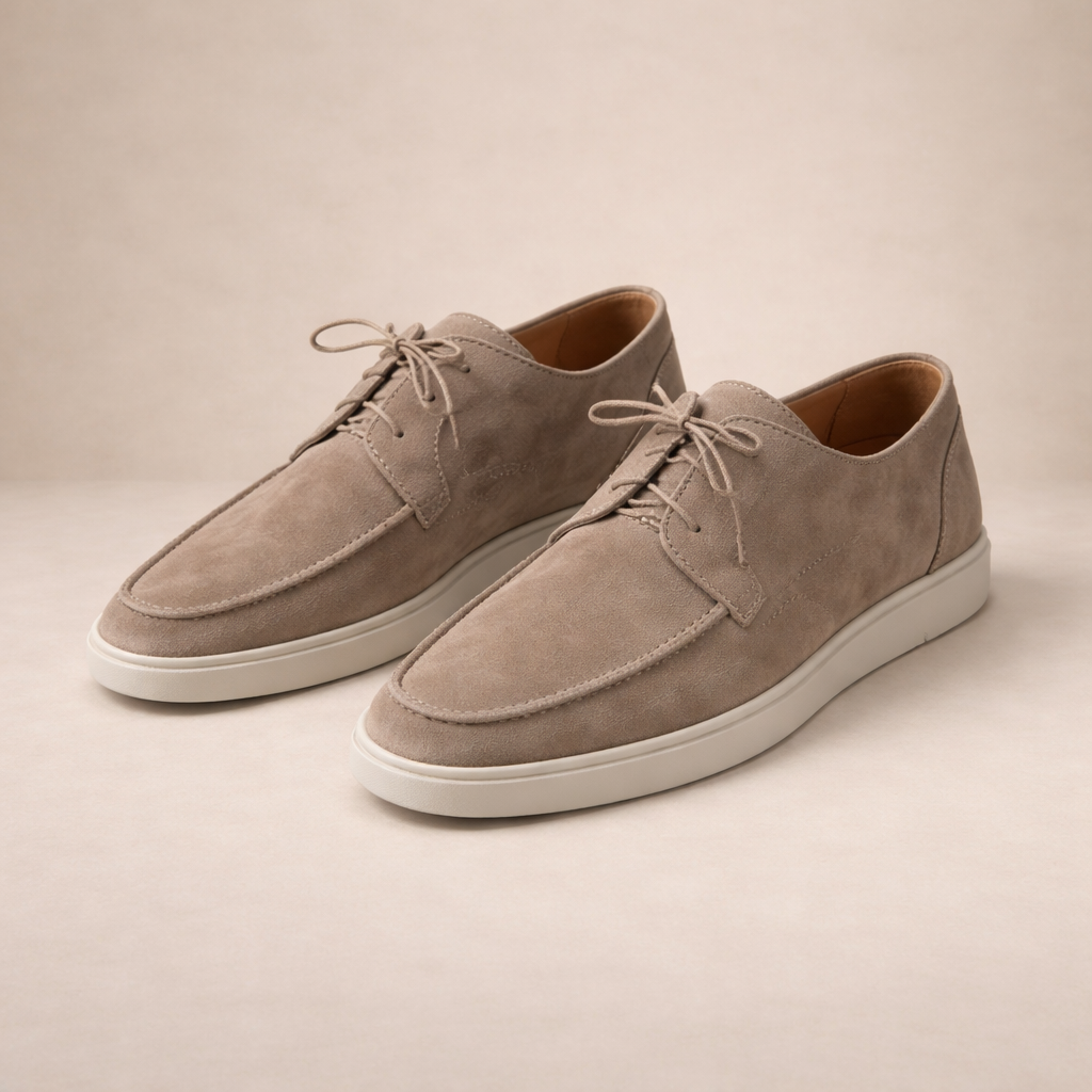 FERDINAND - mocassins en suède à lacets pour homme