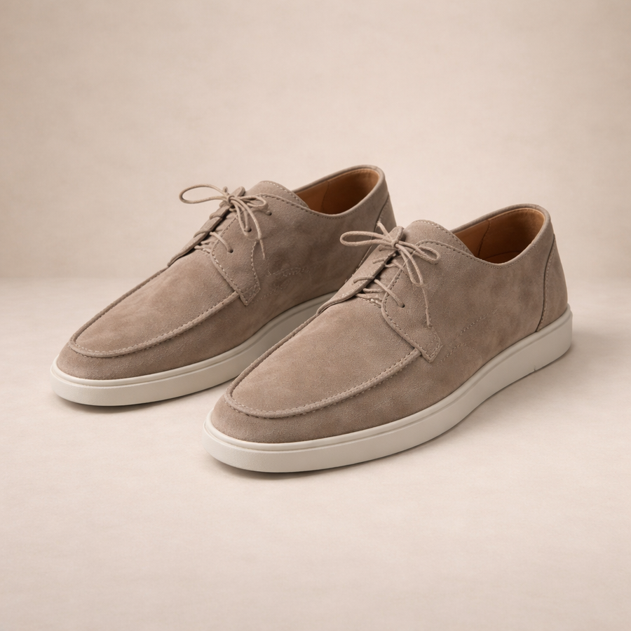 FERDINAND - mocassins en suède à lacets pour homme