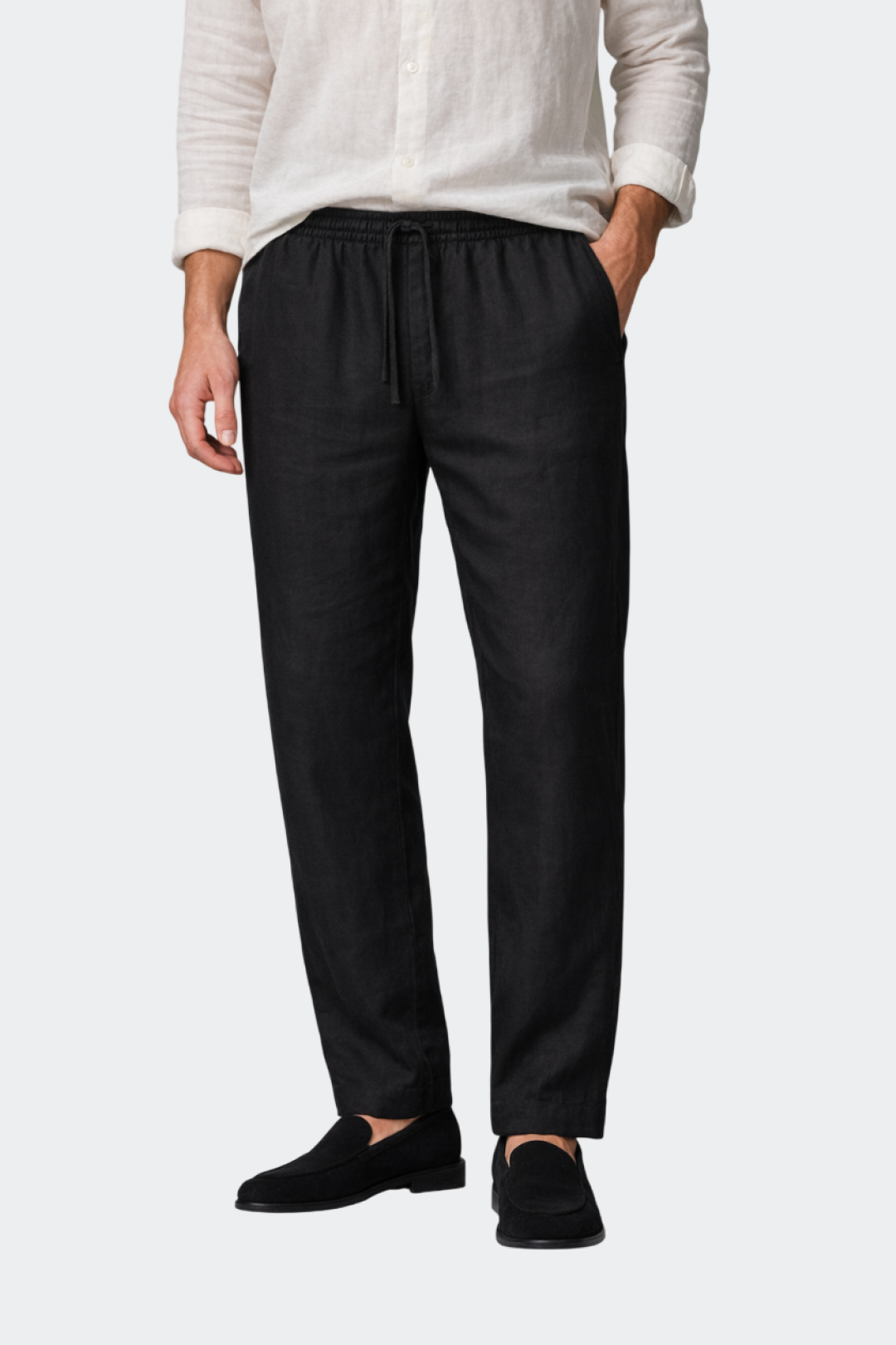 DAMIEN - pantalon en lin coupe relâchée pour homme