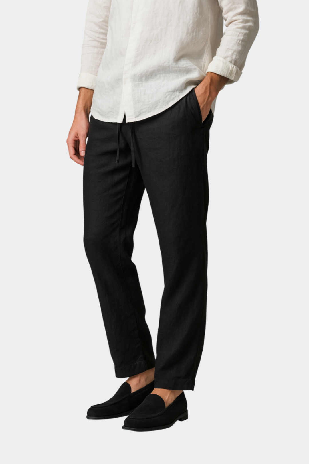 DAMIEN - pantalon en lin coupe relâchée pour homme