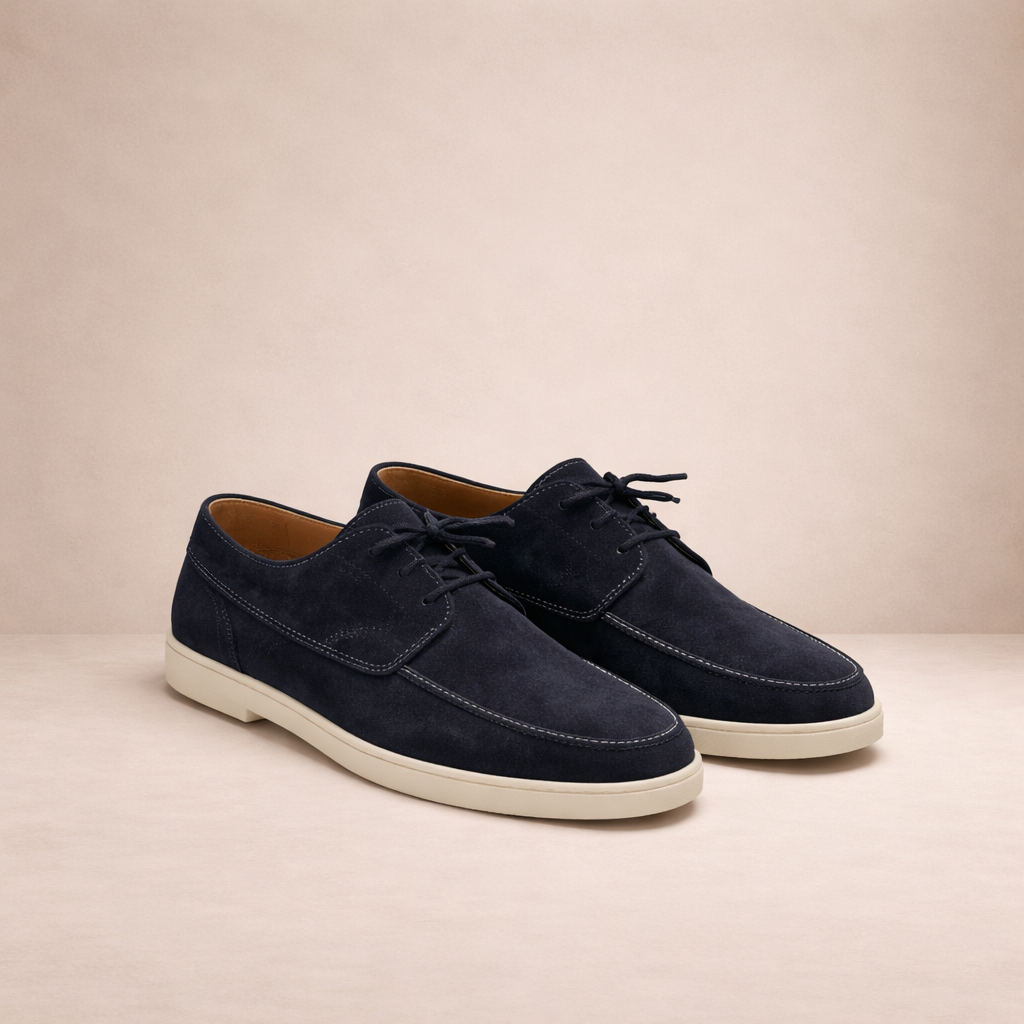 FERDINAND - mocassins en suède à lacets pour homme