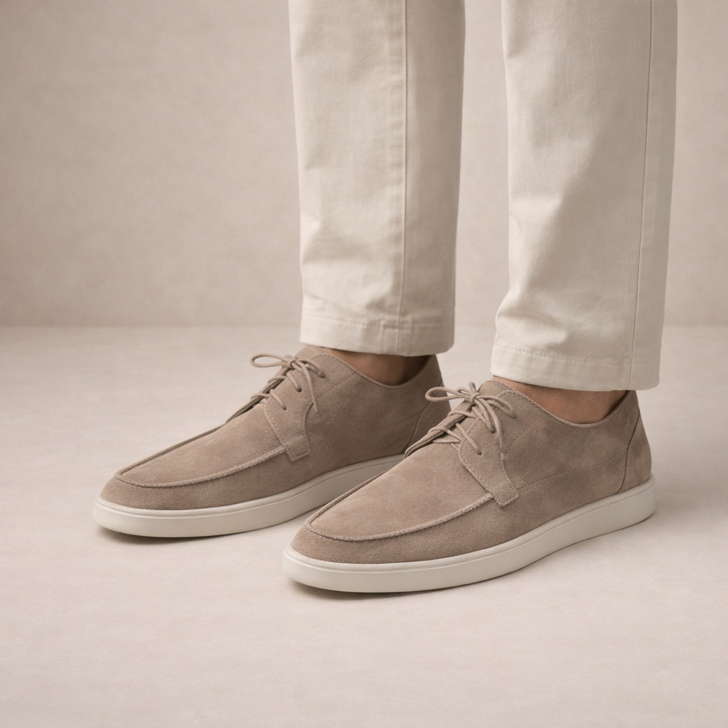 FERDINAND - mocassins en suède à lacets pour homme