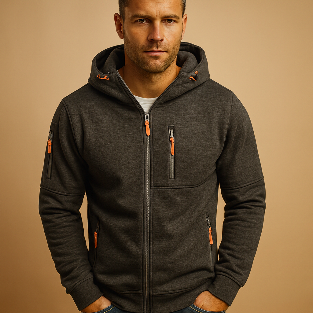 MATHIEU - hoodie zippé à capuche pour homme