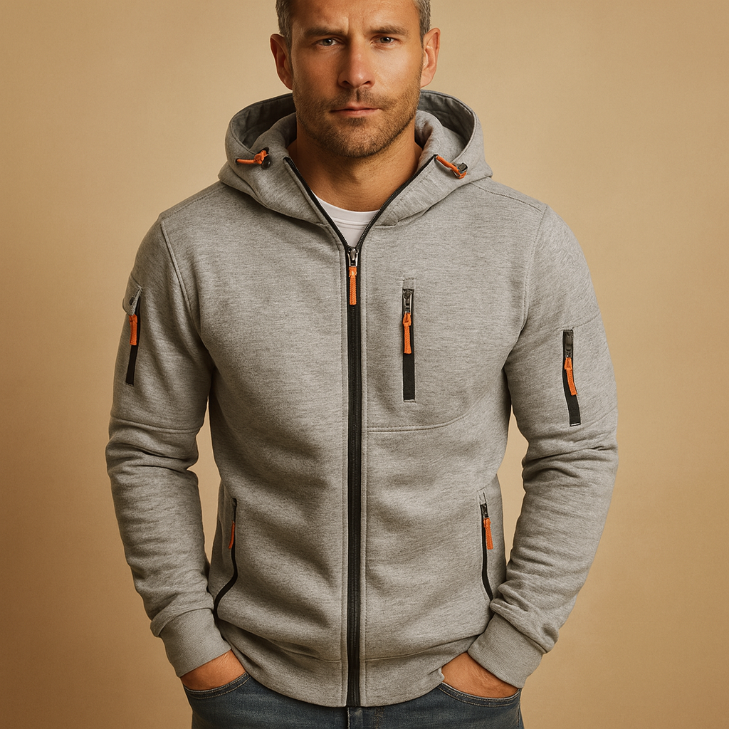 MATHIEU - hoodie zippé à capuche pour homme
