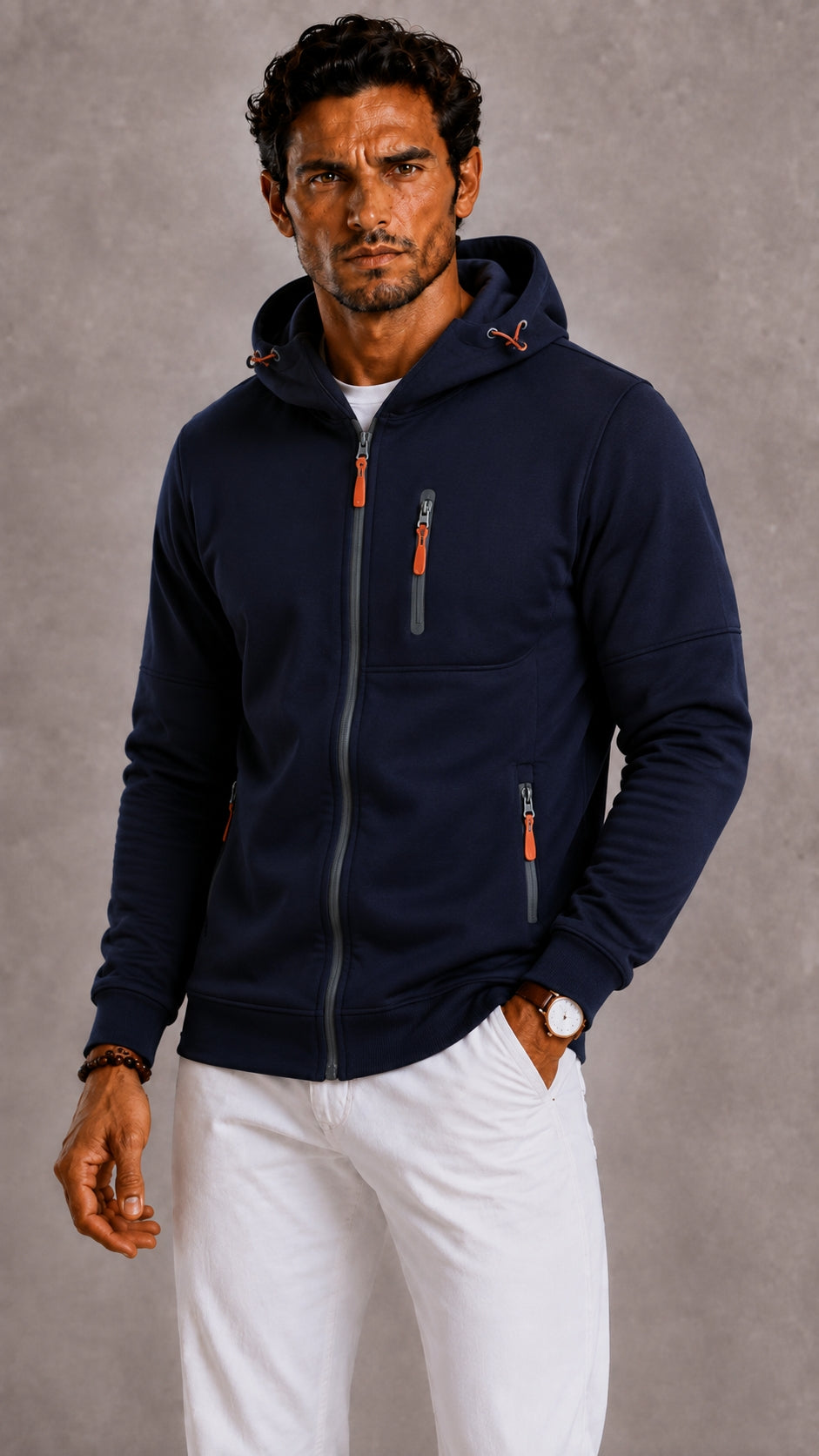OLIVIER - hoodie zippé pour homme