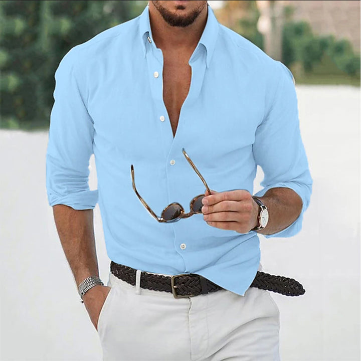 AUGUSTIN - chemise droite col classique pour homme