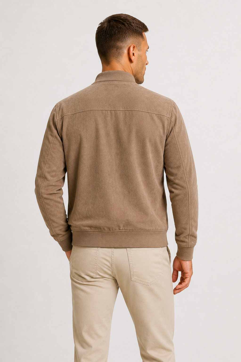 FIRMIN - bomber slim fit façon suède pour homme