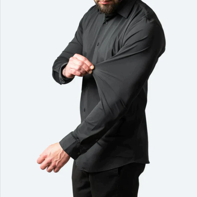 HECTOR - chemise stretch boutons contrastés pour homme
